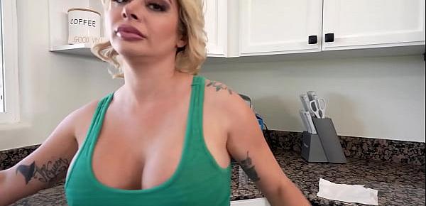  Stepmom Sara St Clair wanted more of stepsons dick and she swallowed it